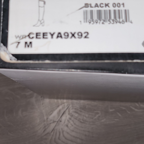 NEW in Box Nine West Ceeya9X92 Women's Over-The-Knee Boots Sz 7 Lace-up Back - Picture 11 of 12